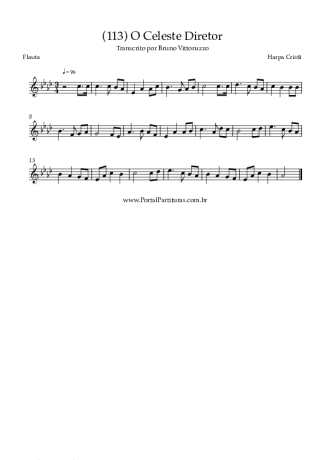 Harpa Cristã (113) O Celeste Diretor score for Flute