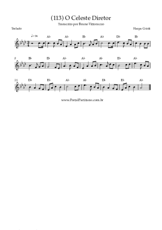Harpa Cristã (113) O Celeste Diretor score for Keyboard
