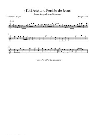 Harpa Cristã  score for Alto Saxophone