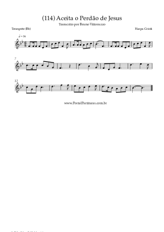 Harpa Cristã (114) Aceita O Perdão De Jesus score for Trumpet