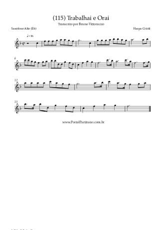 Harpa Cristã  score for Alto Saxophone