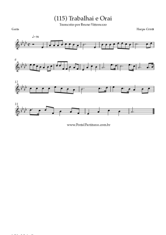 Harpa Cristã (115) Trabalhai E Orai score for Harmonica