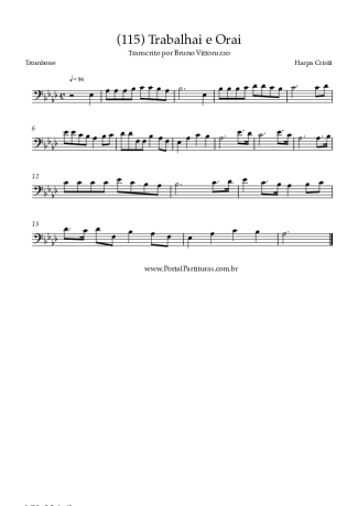 Harpa Cristã  score for Trombone