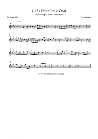 Harpa Cristã (115) Trabalhai E Orai score for Trumpet