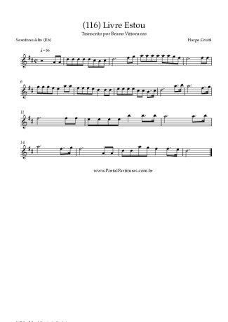 Harpa Cristã  score for Alto Saxophone