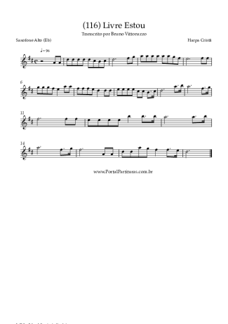 Harpa Cristã  score for Alto Saxophone