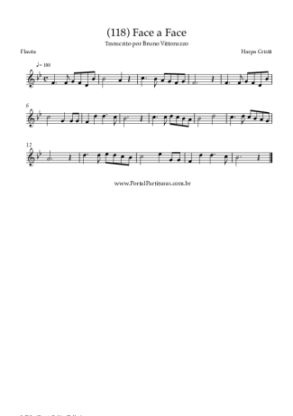 Harpa Cristã (118) Face A Face score for Flute