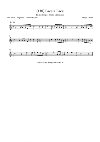 Harpa Cristã  score for Tenor Saxophone Soprano (Bb)