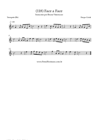 Harpa Cristã (118) Face A Face score for Trumpet