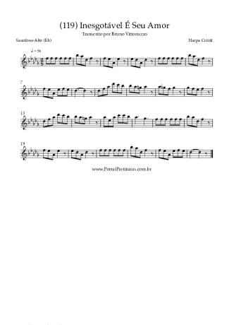 Harpa Cristã  score for Alto Saxophone