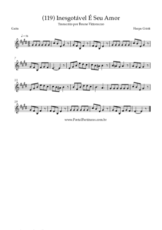 Harpa Cristã (119) Inesgotável É Seu Amor score for Harmonica