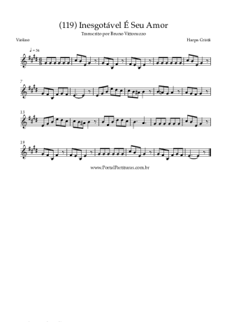 Harpa Cristã  score for Violin