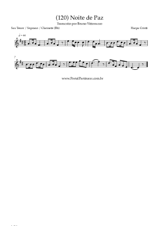 Harpa Cristã  score for Tenor Saxophone Soprano (Bb)