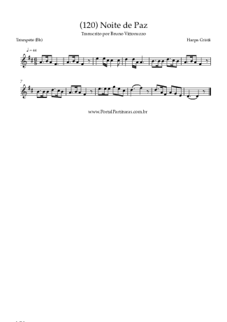 Harpa Cristã (120) Noite De Paz score for Trumpet