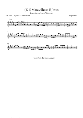 Harpa Cristã  score for Tenor Saxophone Soprano (Bb)