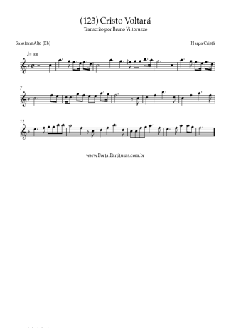 Harpa Cristã  score for Alto Saxophone