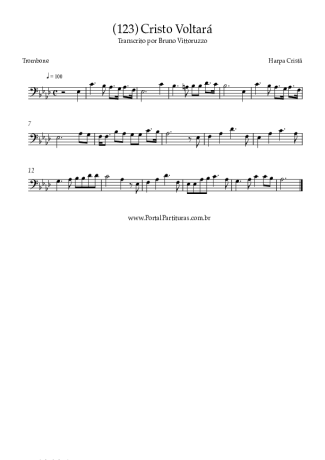Harpa Cristã (123) Cristo Voltará score for Trombone