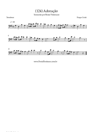 Harpa Cristã (124) Adoração score for Trombone