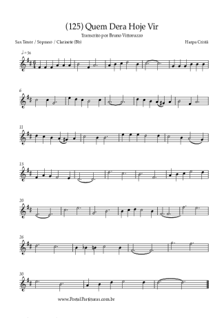 Harpa Cristã  score for Tenor Saxophone Soprano (Bb)