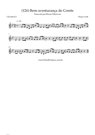 Harpa Cristã  score for Clarinet (C)