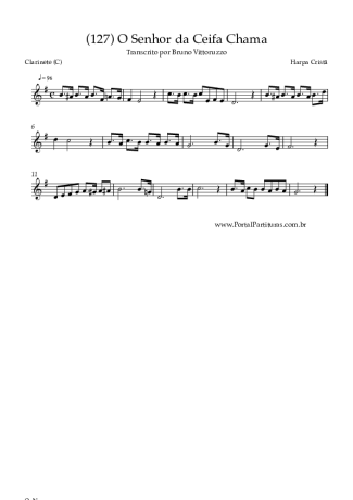 Harpa Cristã (127) O Senhor Da Ceifa Chama score for Clarinet (C)