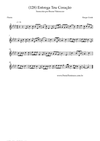 Harpa Cristã (128) Entrega Teu Coração score for Flute