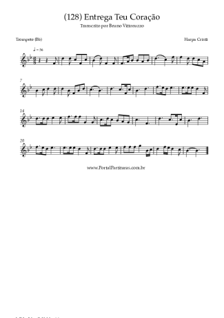 Harpa Cristã (128) Entrega Teu Coração score for Trumpet
