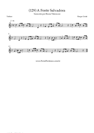 Harpa Cristã  score for Violin