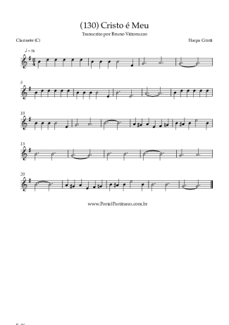 Harpa Cristã  score for Clarinet (C)