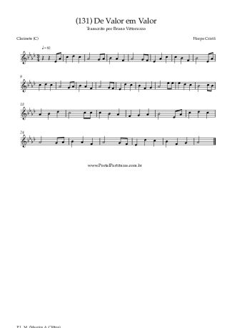 Harpa Cristã  score for Clarinet (C)