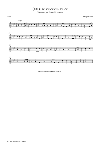 Harpa Cristã (131) De Valor Em Valor score for Harmonica