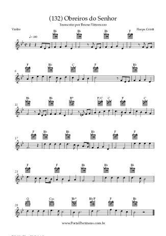 Harpa Cristã (132) Obreiros Do Senhor score for Acoustic Guitar