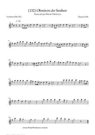 Harpa Cristã  score for Alto Saxophone