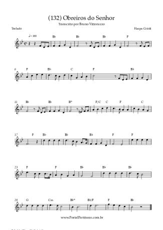 Harpa Cristã (132) Obreiros Do Senhor score for Keyboard