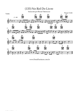 Harpa Cristã (133) No Rol Do Livro score for Acoustic Guitar