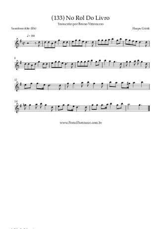 Harpa Cristã (133) No Rol Do Livro score for Alto Saxophone