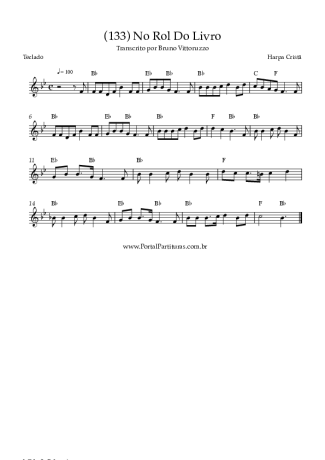 Harpa Cristã (133) No Rol Do Livro score for Keyboard