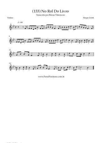Harpa Cristã (133) No Rol Do Livro score for Violin