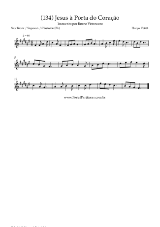 Harpa Cristã  score for Tenor Saxophone Soprano (Bb)