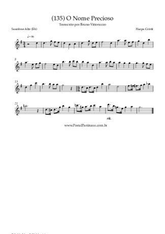 Harpa Cristã  score for Alto Saxophone