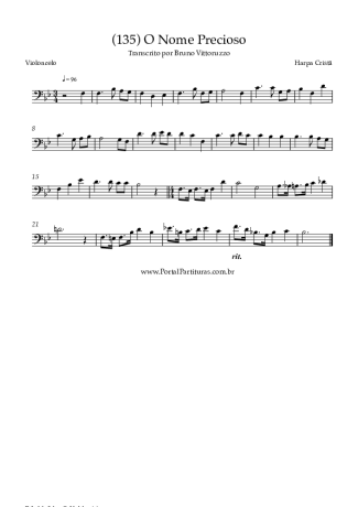 Harpa Cristã  score for Cello