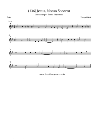 Harpa Cristã (136) Jesus Nosso Socorro score for Harmonica