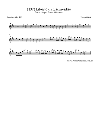 Harpa Cristã  score for Alto Saxophone