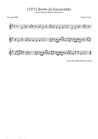 Harpa Cristã (137) Liberto Da Escravidão score for Trumpet