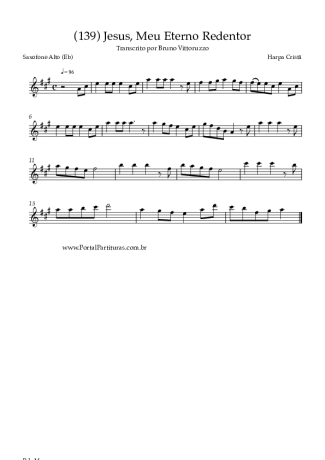 Harpa Cristã  score for Alto Saxophone