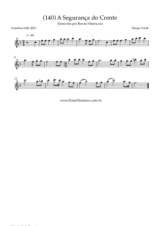 Harpa Cristã  score for Alto Saxophone