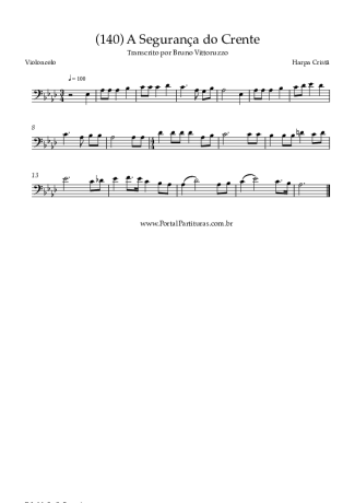 Harpa Cristã (140) A Segurança Do Crente score for Cello