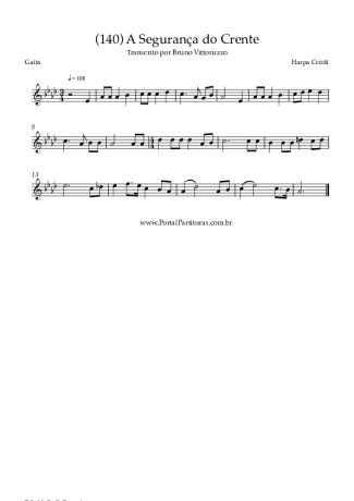 Harpa Cristã (140) A Segurança Do Crente score for Harmonica