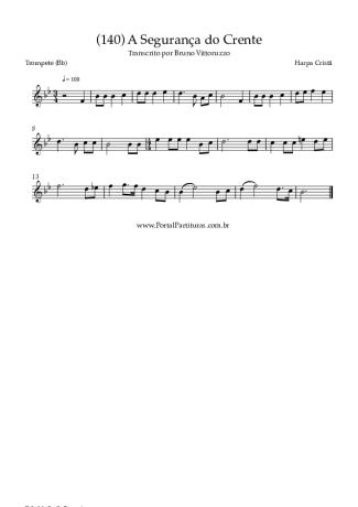 Harpa Cristã (140) A Segurança Do Crente score for Trumpet