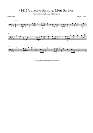 Harpa Cristã (141) Guia Me Sempre Meu Senhor score for Cello